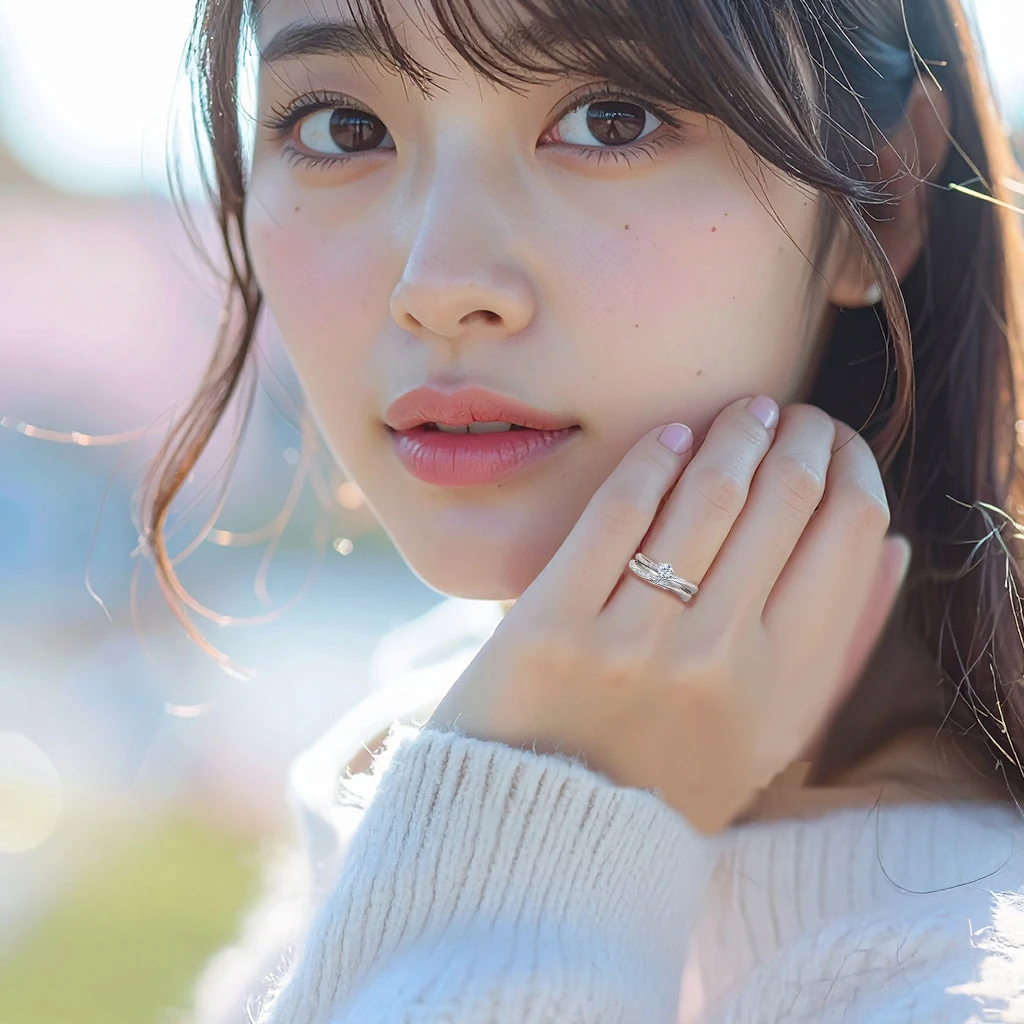 結婚指輪・婚約指輪を日常で身につける手元のイメージ