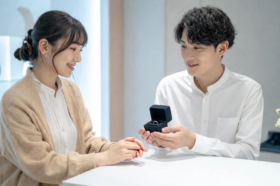 結婚指輪を選ぶイメージ