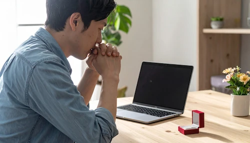 プロポースの指輪を探すイメージ