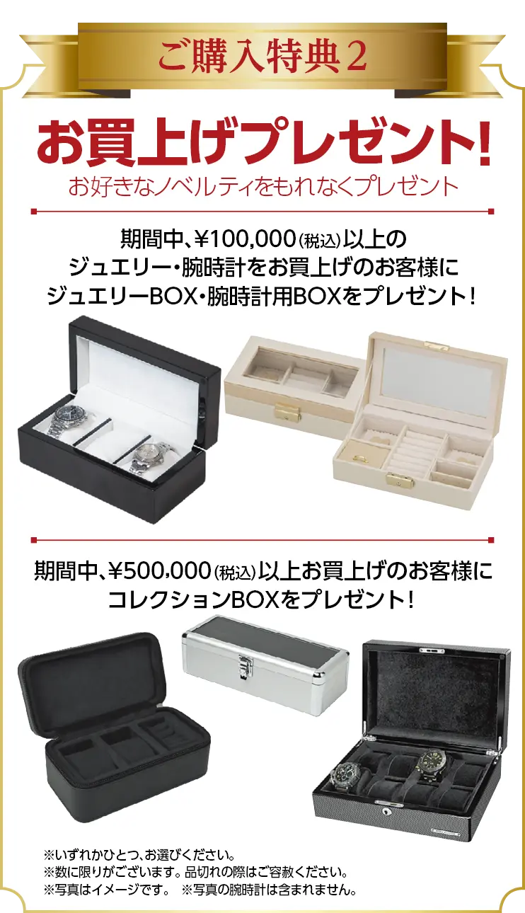 ご購入特典２　お買い上げプレゼント